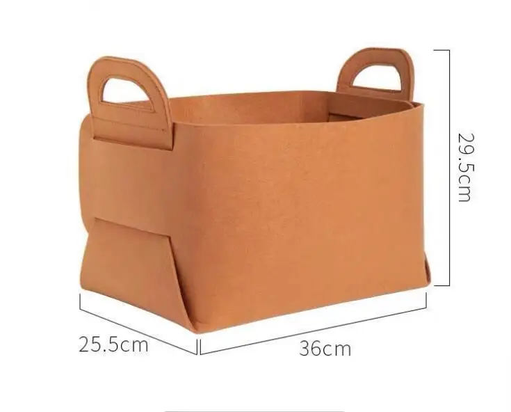 2022 Big Capacity Rpet Felt tub trug buckets daily storage Organizer decoration felt trug organizer