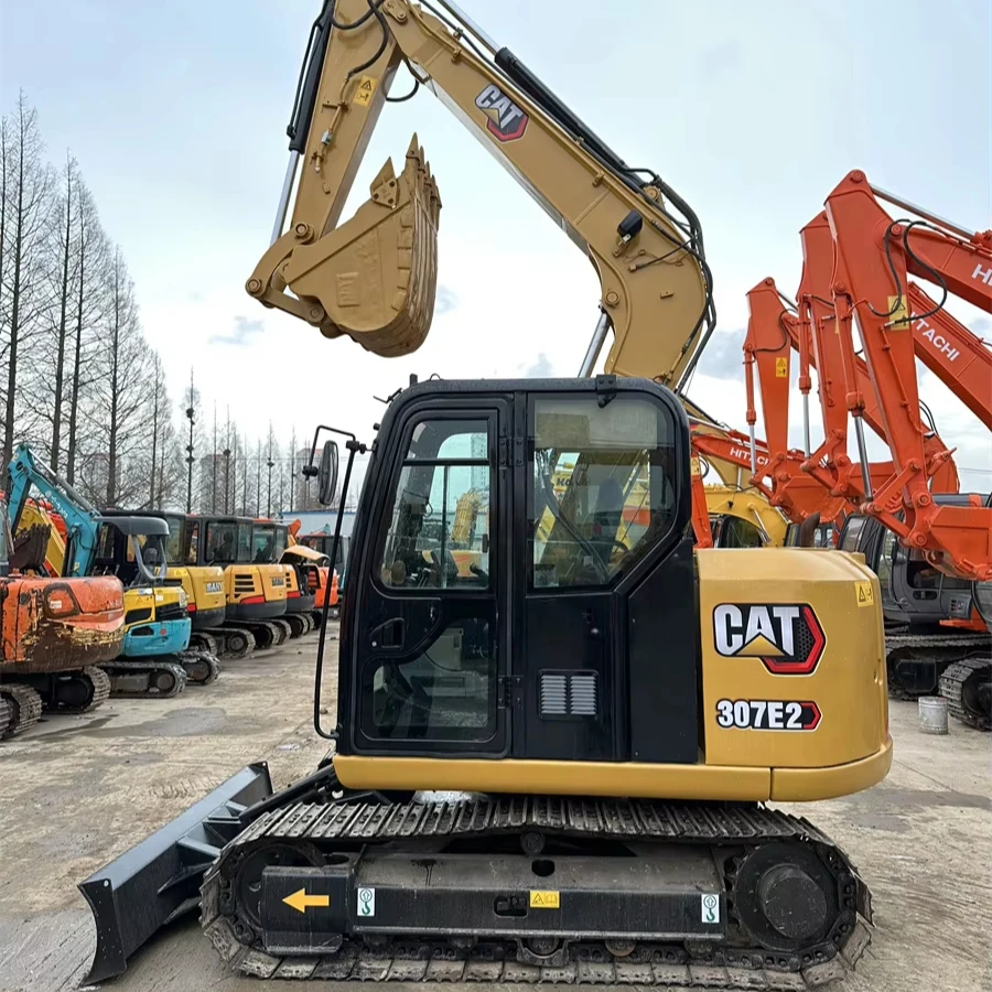 Эксплуатационный гусеничный экскаватор CAT 307E2 305 306 307 подержанная строительная техника для продажи
