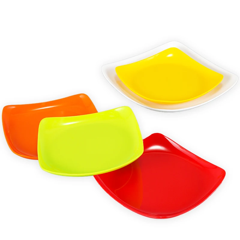 Hot Sale Thailand square melamine plates melamine dinnerware wholesale unbreakable plastic melamine dishes