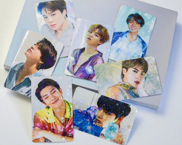 Custom Kpop Holographic Photocard Paper Photocard with Hologram Heart	 Photocard Printing