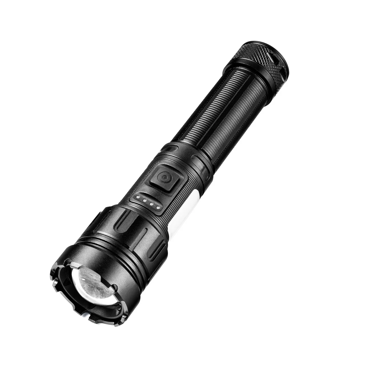 USB Flashlight 360 Handheld COB Lantern T6 Tactical Zoomable with Magnetic Base Camping Torch Work Light