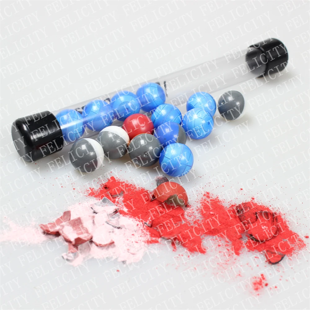 0.68/0.5/0.43 cal powder balls colorful paint balls shooting powder balls