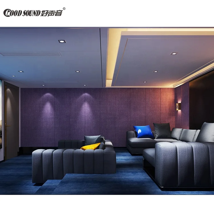 GoodSound Wholesale Wall Decor Soft Fabric Cover Pet Soundproof Back Adhesive Acoustic Panel