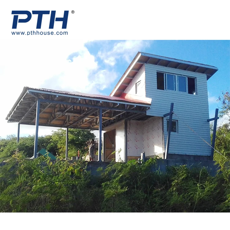 Экономичная быстрая сборка сборных домов легкая стальная вилла с невоспламеняющейся