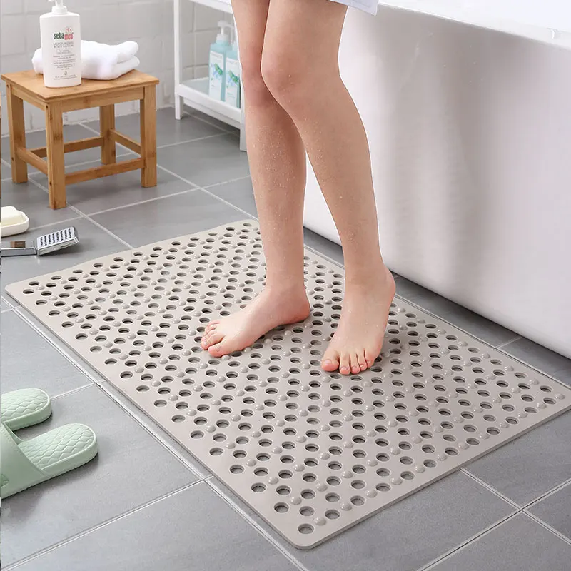 Bathroom Products PVC Bath Mat Anti Slip Household Bathroom Mats Shower Floor Pad Non Slip Bathroom Accessories