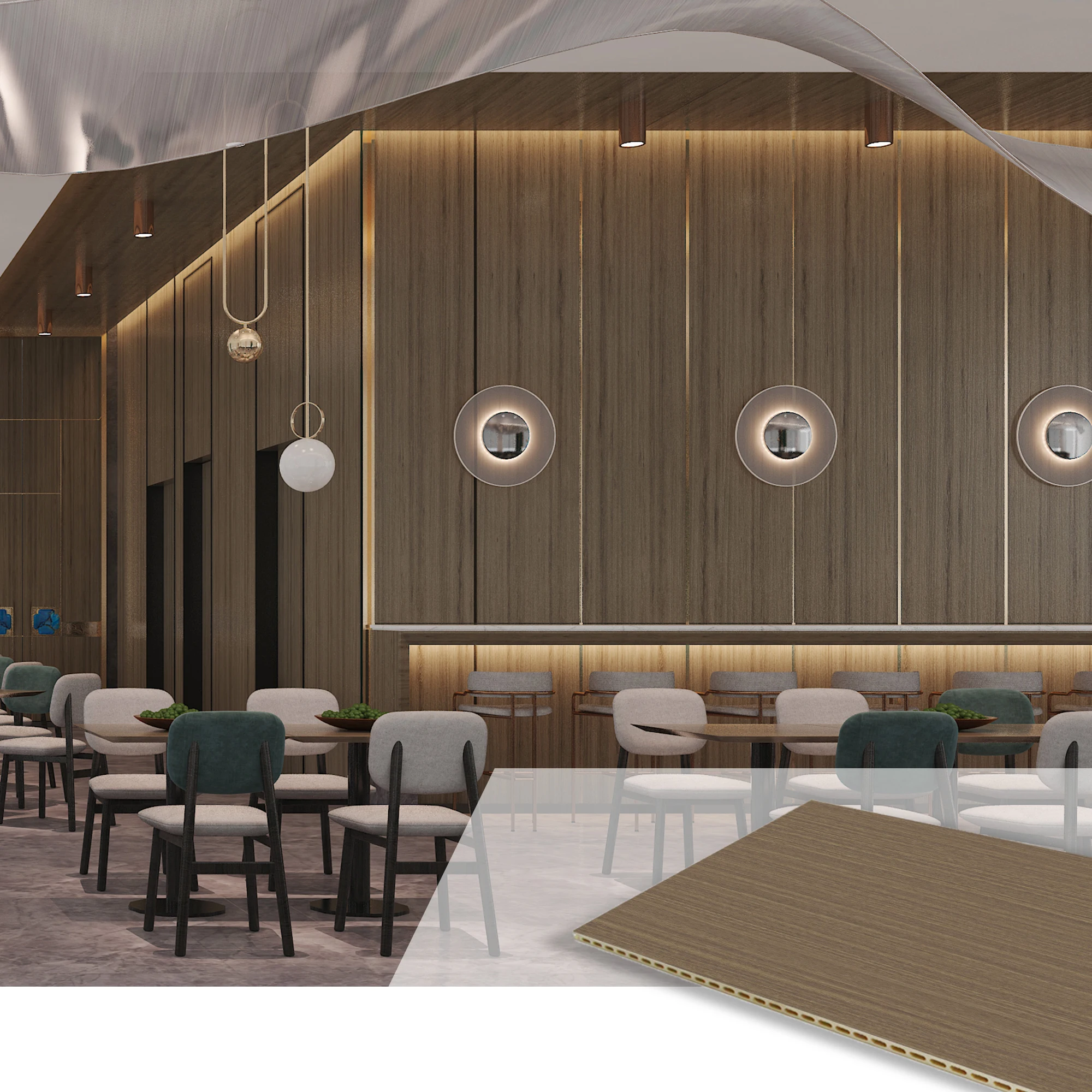 bamboo fiber wall panel U/V/Flat/lock/seam decorative panels wall paneling for interior decor