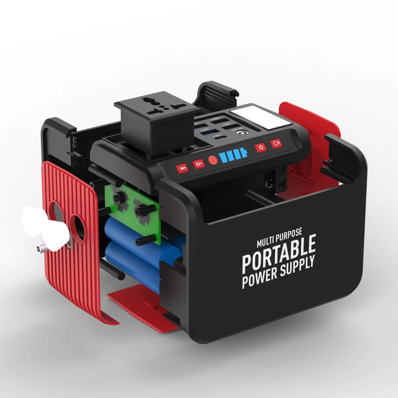 
CDKMAX 80W high capacity solar rechargeable portable power station laptop AC power bank portable powered generator 