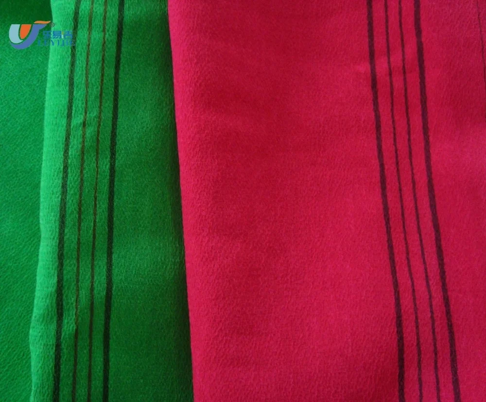 Самая дешевая ткань 100% полиэстер вискоза Вискоза текстиль марокканские банные перчатки Ткань