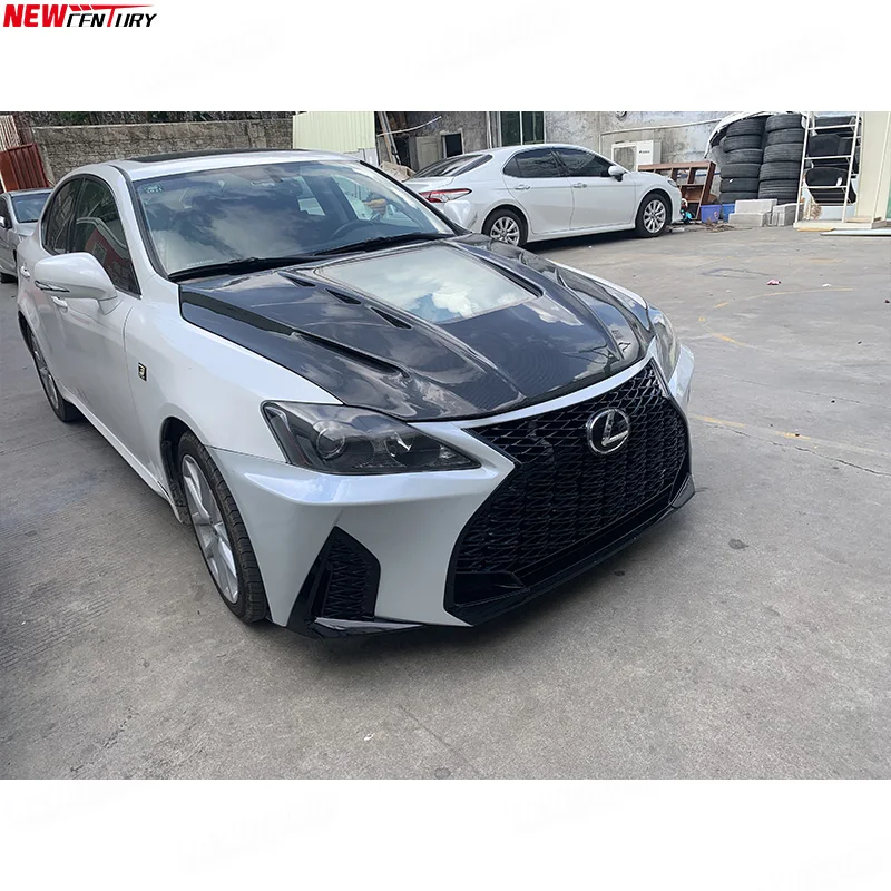  Обновленная бампер переднего бампера 1:1 для Lexus IS Sedan/Coupe 2006-2012 до 2021 стиль ISF полипропиленовые