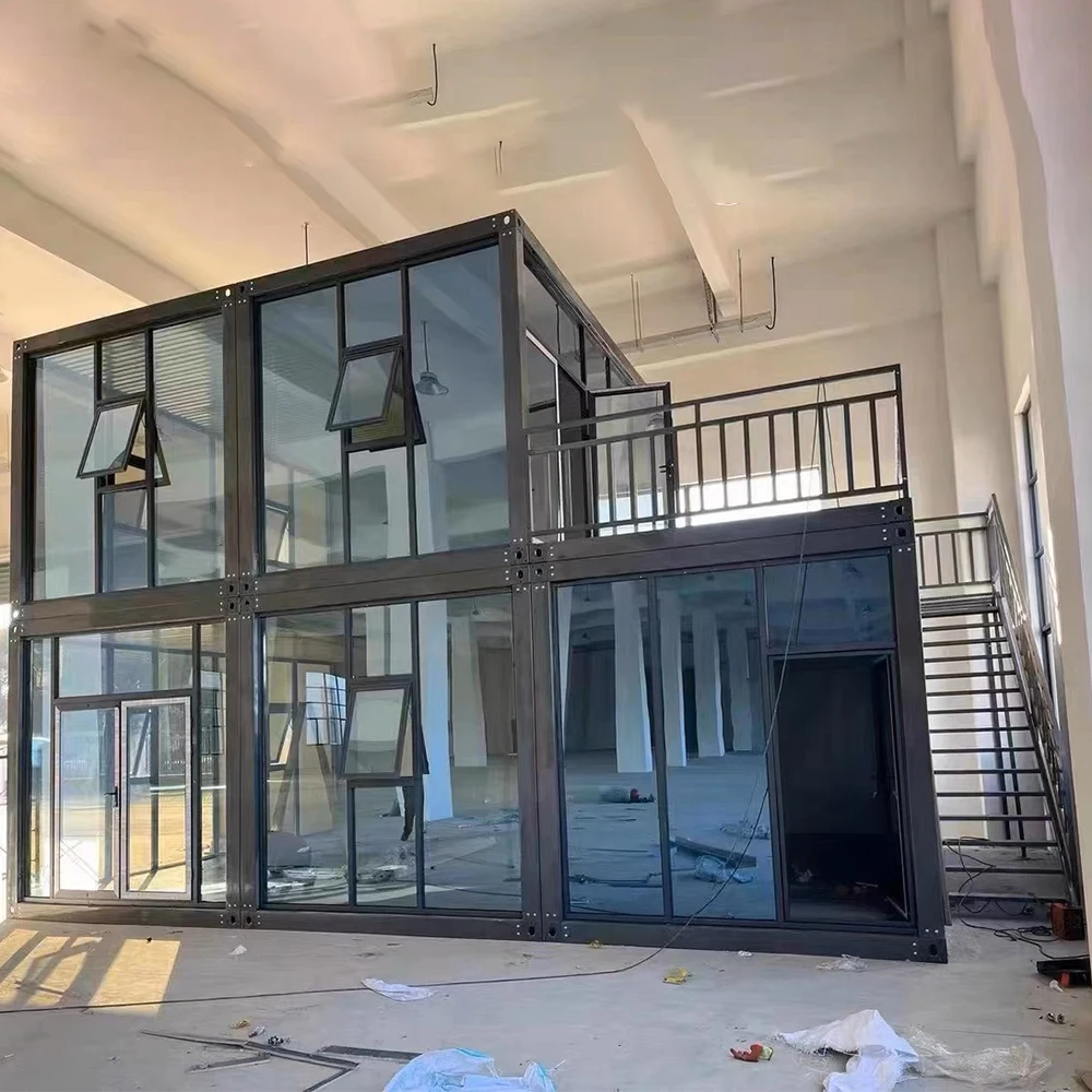 Prefab Modular Tiny Premade DIY Portable Cabin Bungalow Fabricated Flatpack Kit Homes Prefabricates Container House