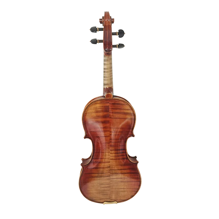 Gaosijia High quality  antique style  flamed maple  handmade brown  oil varnish  violin  4/4 AV004