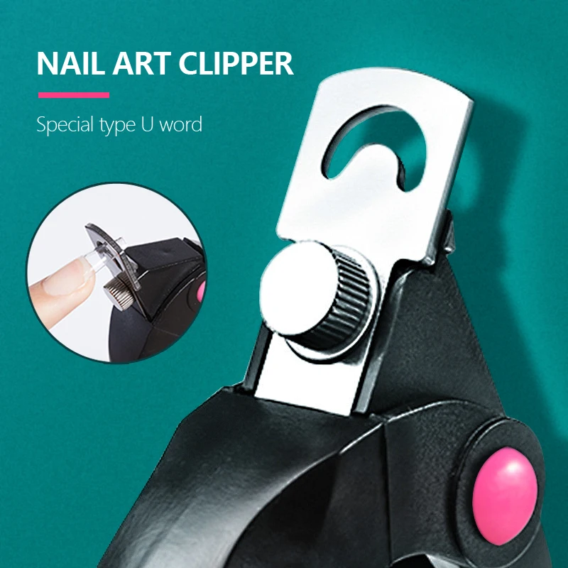 Nailpop профессиональные инструменты для маникюра лезвия из нержавеющей стали кусачки ногтей с черным циферблатом пластиковые кончики пальцев акриловые ногти отделка