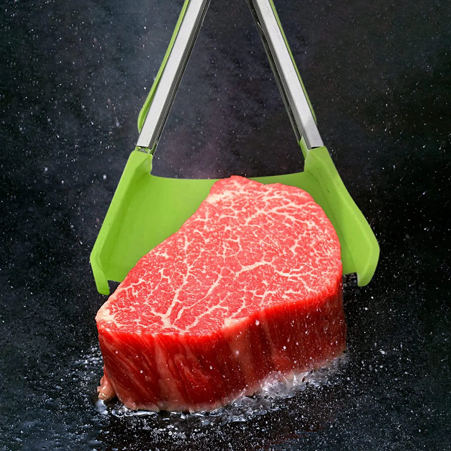 Многофункциональный креативный выдвижной зажим для пищевых продуктов термостойкий кухонный щипцы силиконовый шпатель 2 размера