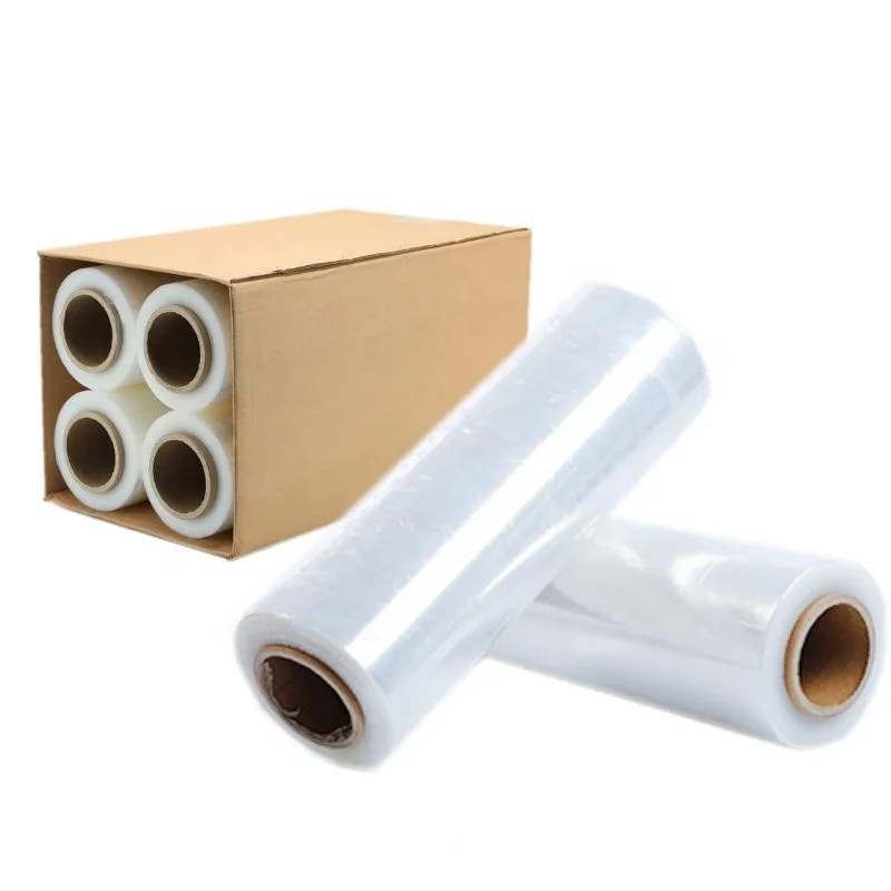 JAPAN Popular 15mic Transparent PE Stretch Film Shrink Wrap Film For Wrapping Pallet