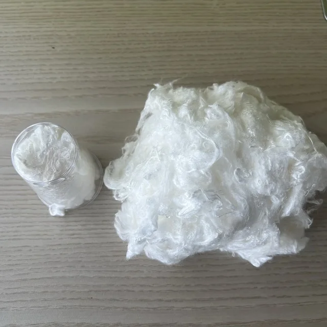 100% Polyester Staple Fiber 2.78dtex*51mm 2.78dtex*65mm Semi Light And 2.78dtex*65mm Bright Use For The Filler