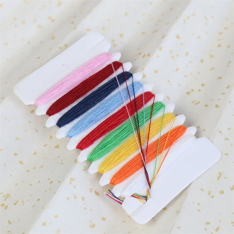 Custom souvenir portable craft felt emergency small fabric home travel hotel mini sewing kit