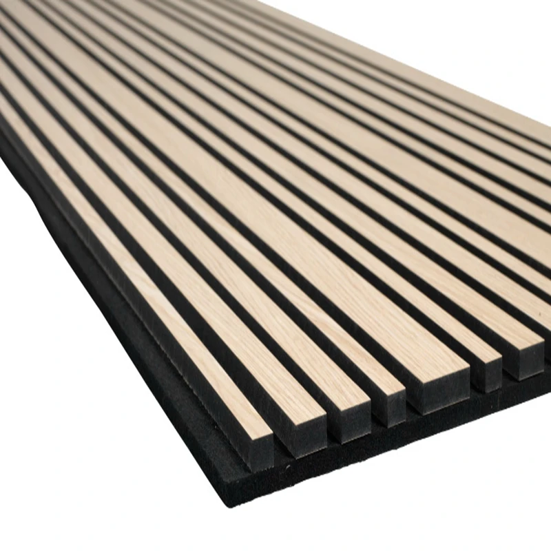 High Performance Square Sample Provided Panels Wooden Wall Wood Slats Acoustic Felt Akupanel