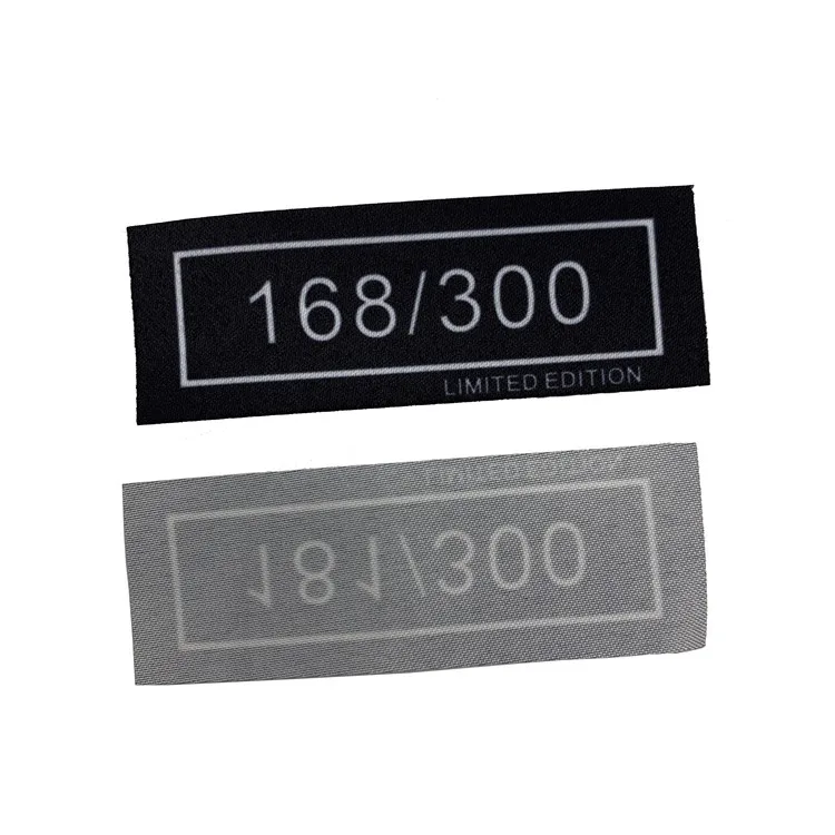 Custom School Number Printed Label Woven Label