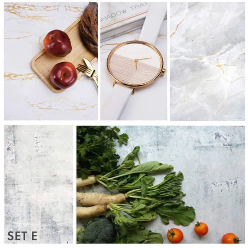 Double Sided PVC Coated Printed Texture Photography Background Paper Seamless Waterproof  INS Vinyl  Backdrop For Photo Studio