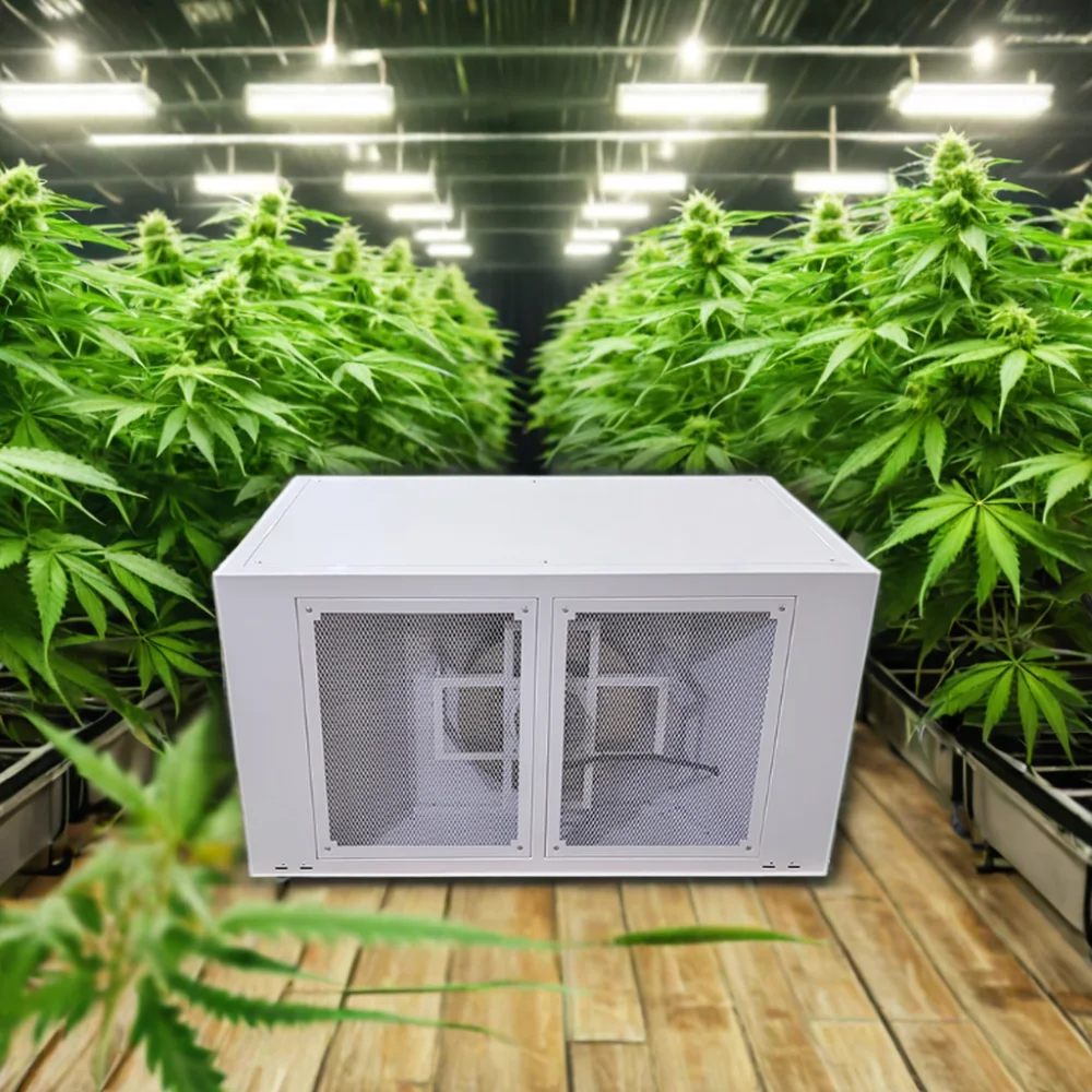 TOJJE High Efficiency  Energy Saving Compressor-Based 500P/D Ceiling Dehumidifier For Grow Room Greenhouse Hydroponics Room Hemp