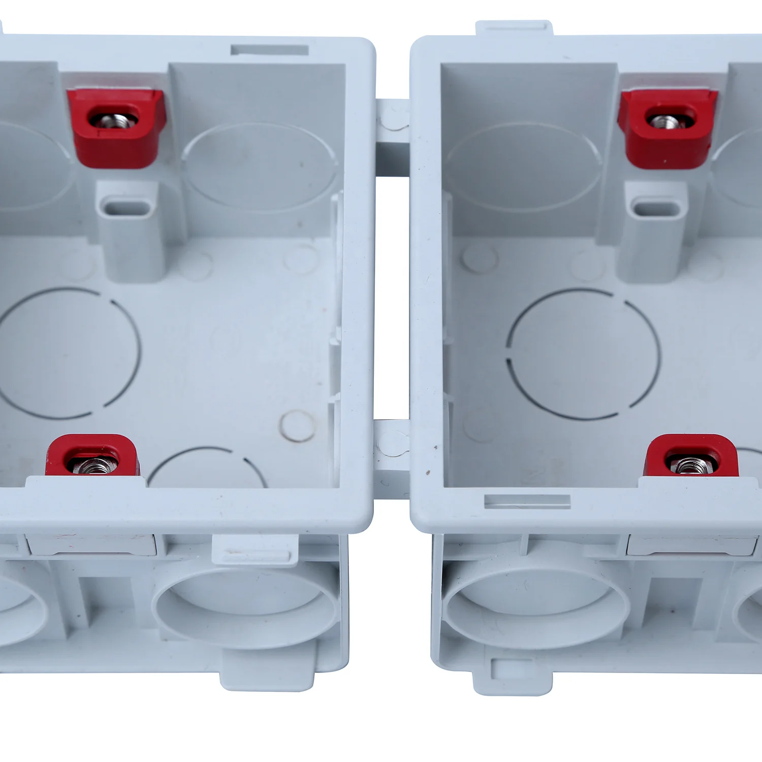 Plastic Blue Red 86*86*45 PVC Conduit Fitting Sunk Box PVC Surface Plastic Shallow Electrical Junction Box for Wire