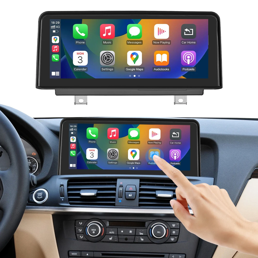 Road Top Wireless Carplay Display Touch Screen Android auto Head Unit For BMW X3 X4 F25 F26 2011-2016 CIC NBT Vertical Screen