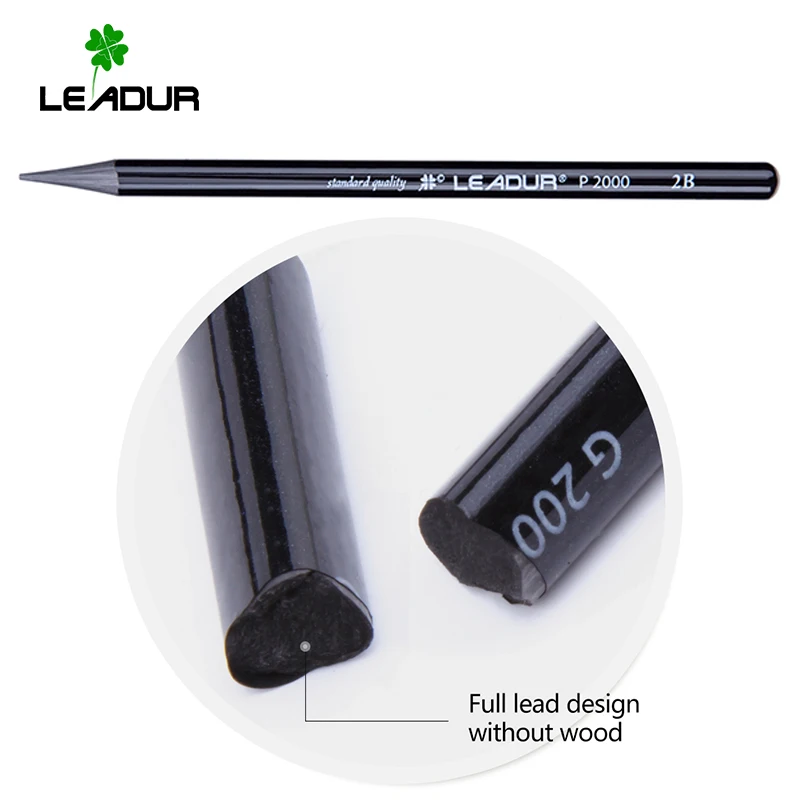 School Stationery Sketch Pencil Set 7.2mm Personalized Pencils Woodless graphite pencils