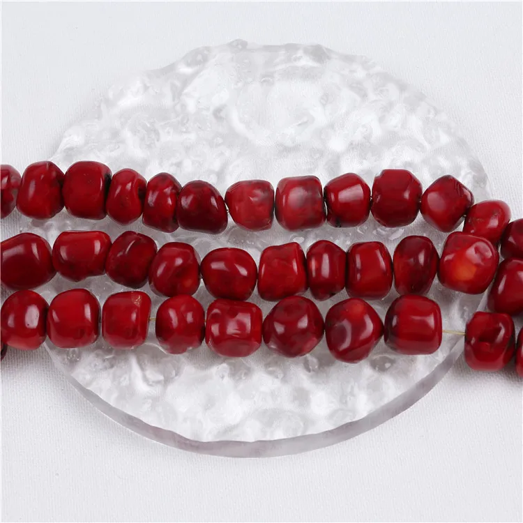 Nice 14mm Red Coral Stone Strands For Jewelry Making