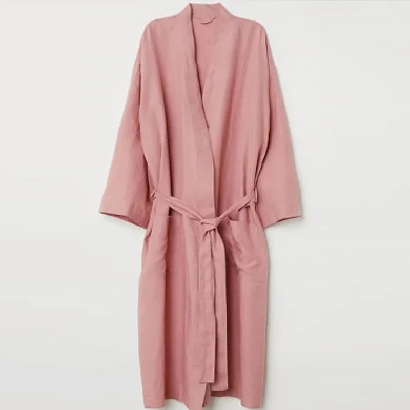 Robe Tendance 2024 Peignoir De Bain Robe Linen  Robe