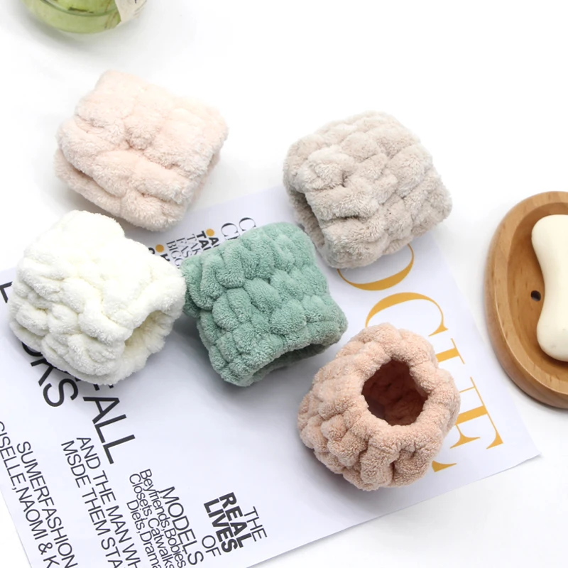 Spa Wrist Washband Wash Towel Scrunchies Hands Absorbent Wristbands Sweatband  For Women Girls
