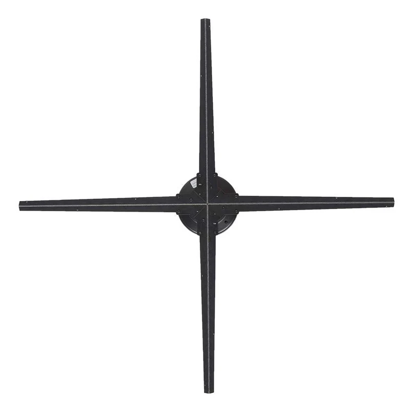AC110V 220 3D Holographic Advertising Projector 65cm 4 Blade LED Fan Stand Best for Shop Mall Store