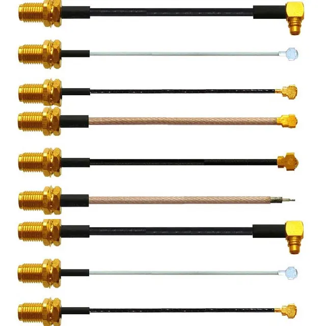 10CM 15CM 20CM 25CM male RPSMA SMA Female To UFL IPEX MMCX MCX RF RF1.37 RF0.81 RF1.13 Pigtail Cable