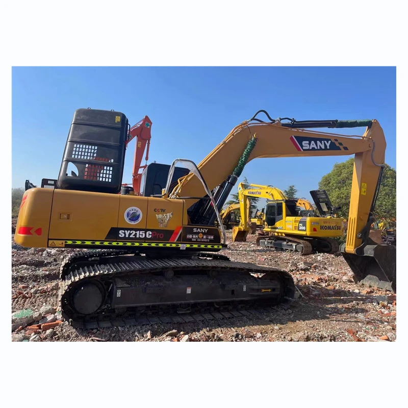 Used Sany215 Excavator 21.5Ton Second-hand hydraulic excavator trinity 215c Crawler Excavator
