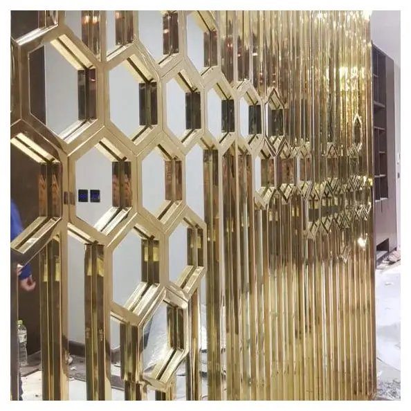 Metal Fit Out Projects Supplier Of 304 10mm Laser Cut Decorative Privacy Screens Stainless Steel 316 Sand Blasting Wall Divider