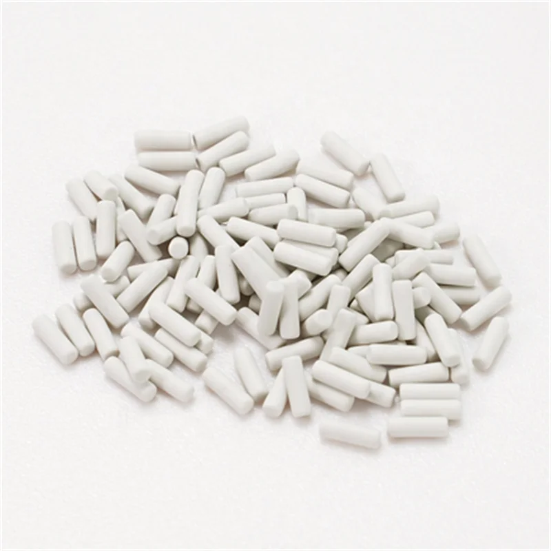 White Cylinder Shape Polishing Media Ceramic Polishing Medias Brass Copper Deburring Porcelain Media