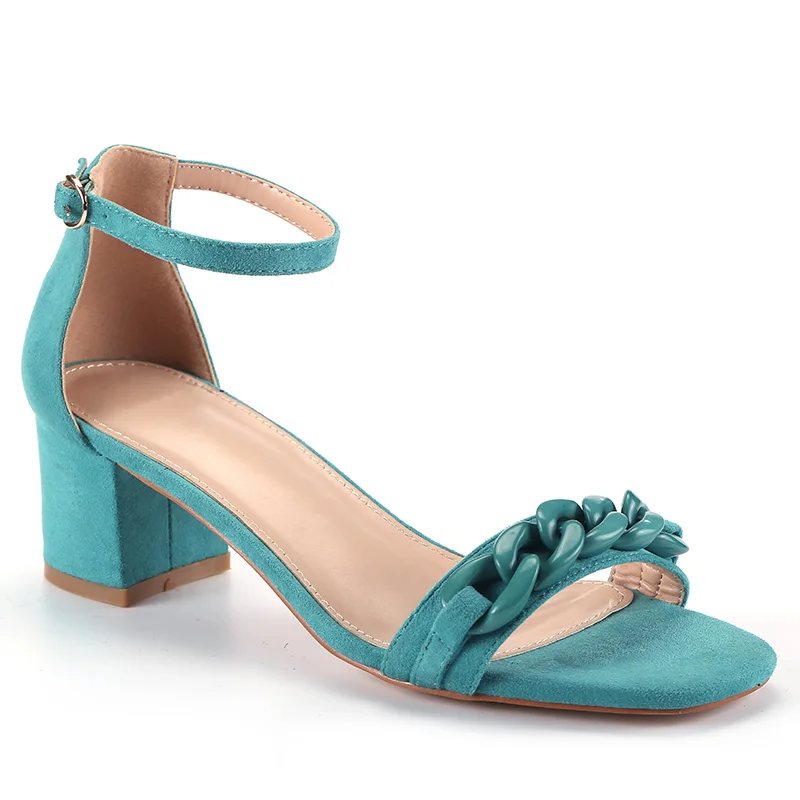 Hot Sale High Heel Sandals Designer 5.5 CM High Heel  With Fashionable Wedges Sandals  Velvet