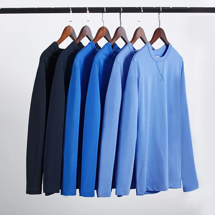 ChiyuT Shirt Manufacturing Company New Arrival 270 Gsm 100% Heavy Cotton Thick Custom Blank Long Sleeve T