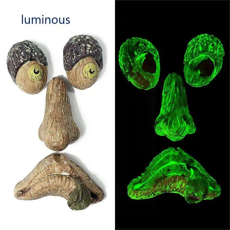 Hot Grimace Facial Tree Hugger Bark Ghost Face Tree Artificial Decor For Garden Statues Sculptures Outdoor