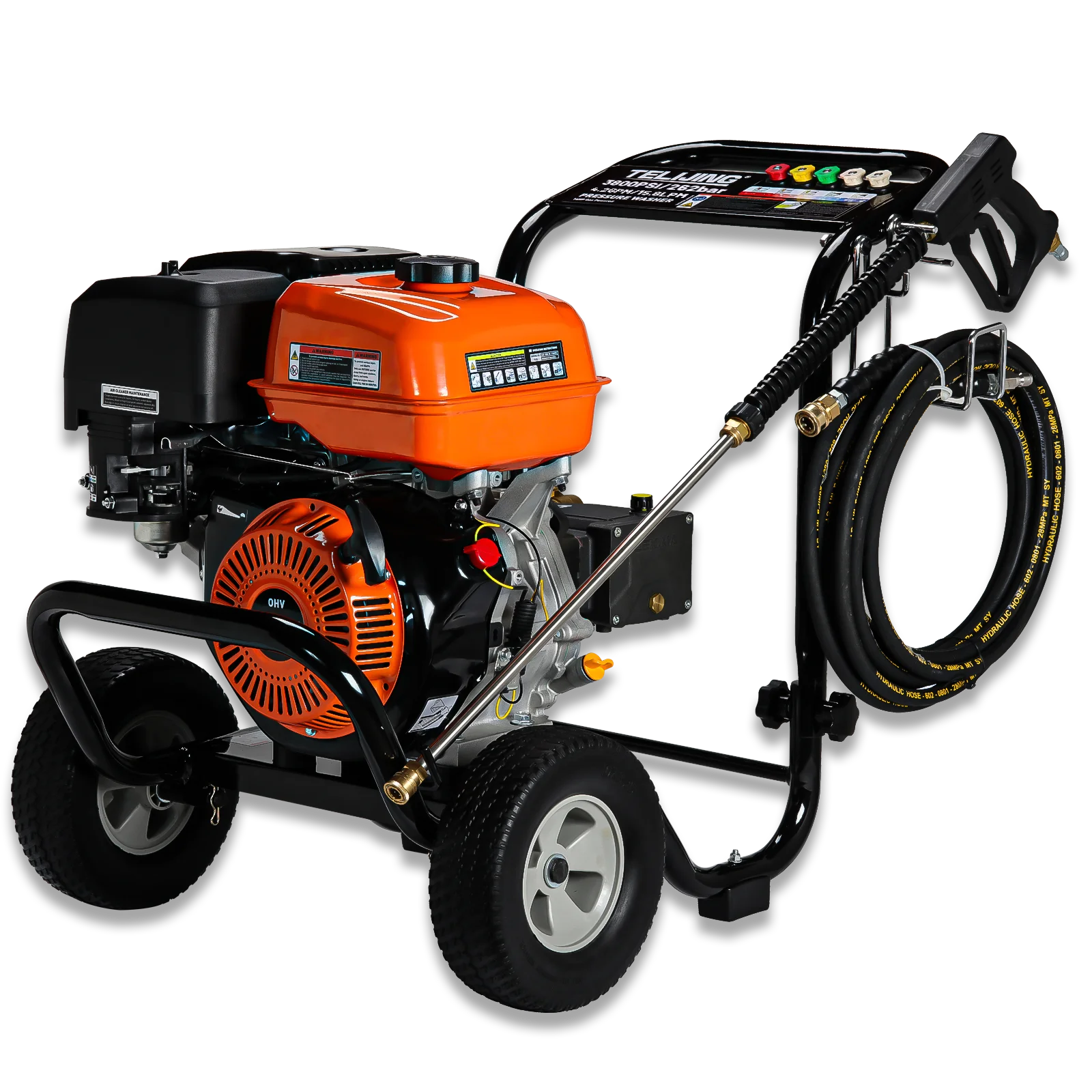 OHV 4000si/275 бар 420cc 4 stoke с воздушным охлаждением бензиновая Автомойка высокого давления триплексным насосом для личной промышленности