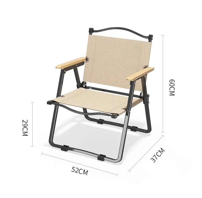 OutdoorPortable Easy Carrying Metal Strong 600D PE Oxford Cloth Fishing Chair Beach Chair Foldable