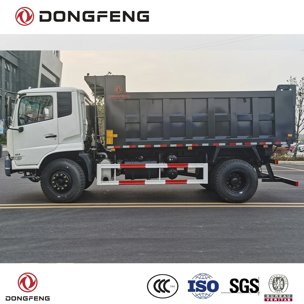 Dongfeng 4x2 dump truck 15 ton loading capacity cummins 270 Hp diesel engine  LHD  tipper truck