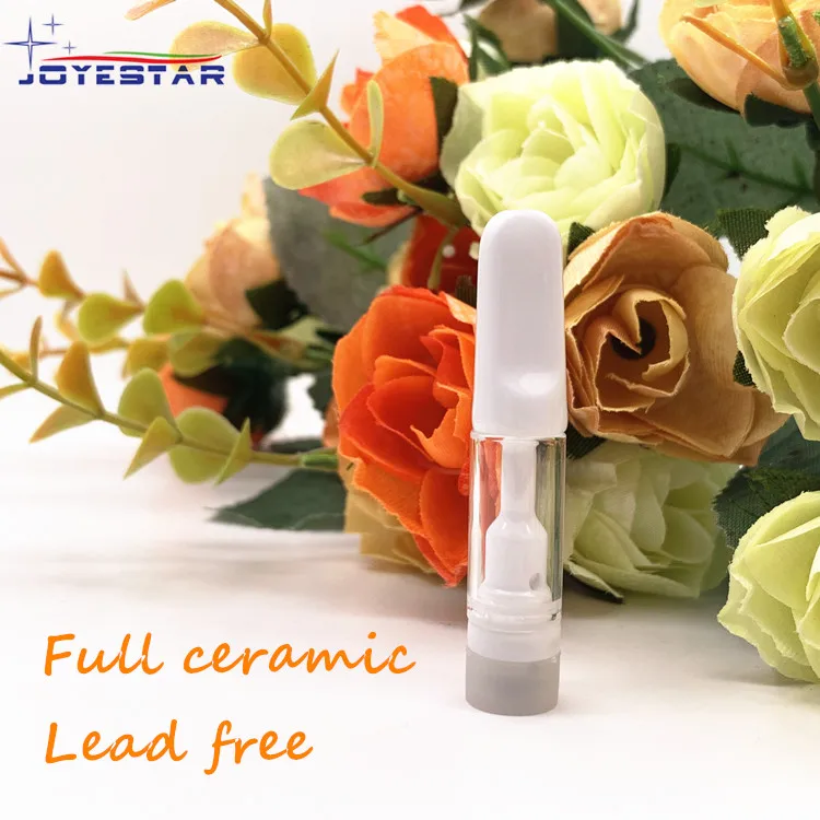 
Leakproof 510 ceramic cbd oil vape pen 0.5ml 1ml empty refillable good taste cbd oil vape pen 