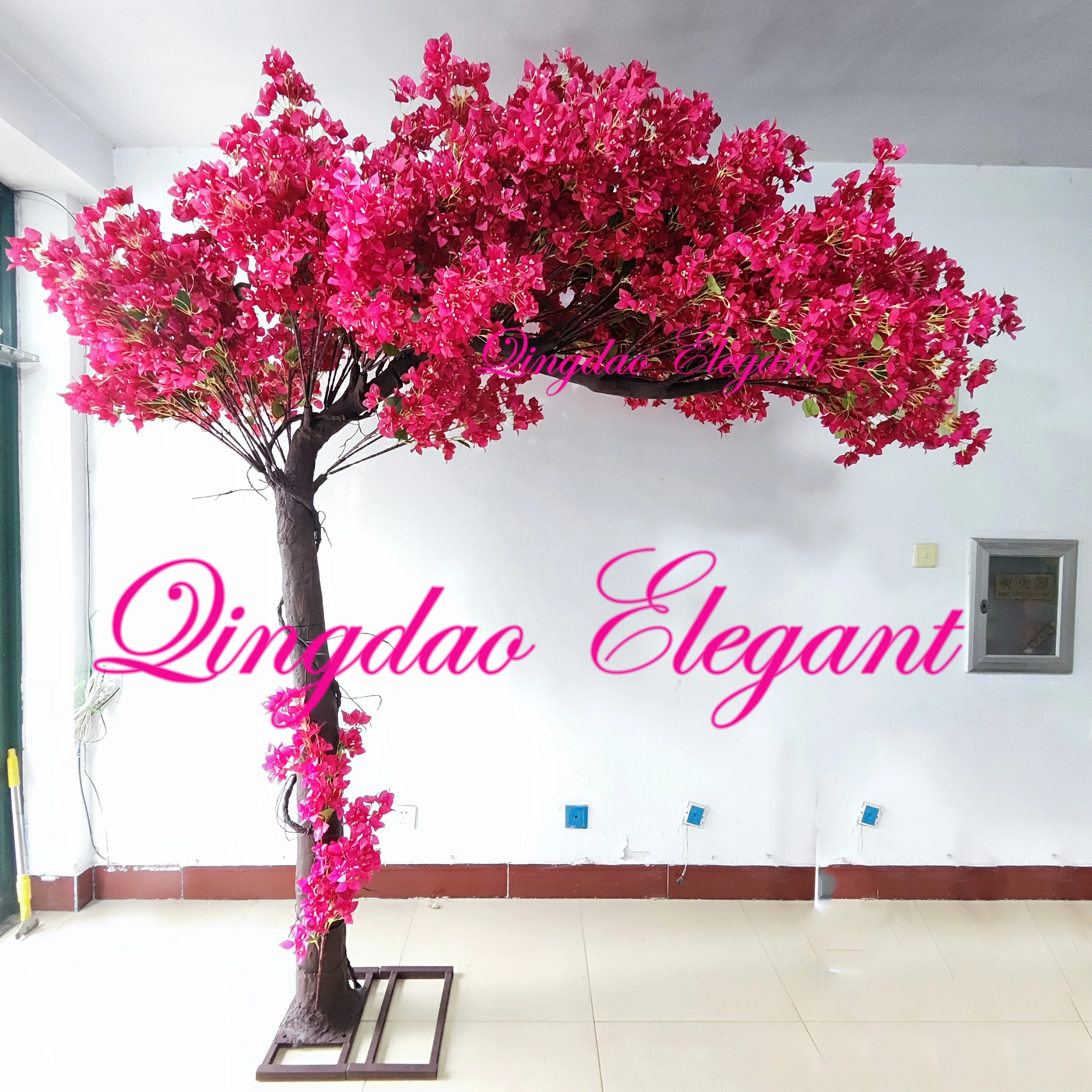 EG-WD99 Bougainvillea Artificial Tree Silk Faux Bougainvillea Tree With Pink Flowers Artificial Bougainvillea Flower Tree
