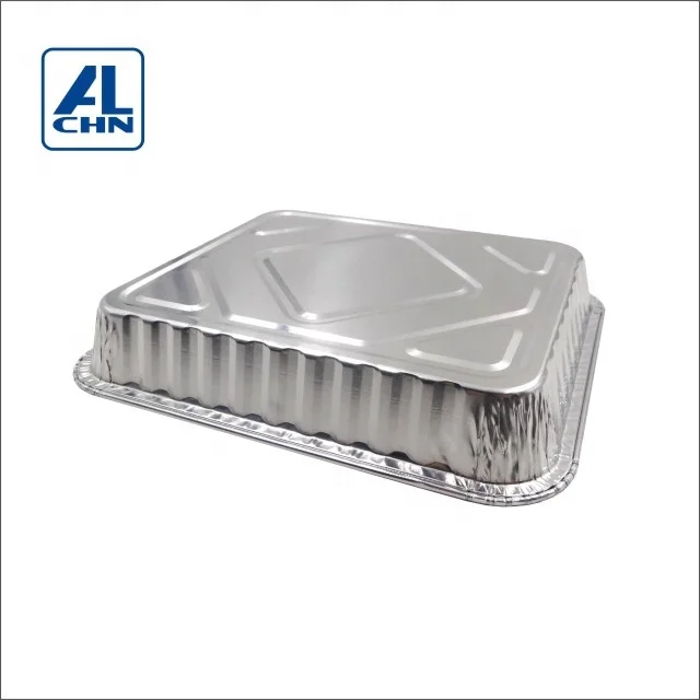
Disposable Aluminum Foil Pans, Fohuas Sturdy Half Size Deep Steam Table Pans Freezer & Oven Safe Portable Food Storage Container 