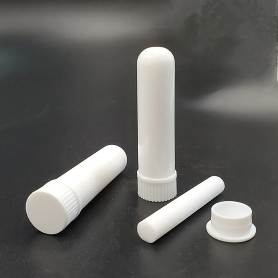 Empty Plastic Aromatherapy Tubes Inhaler Sticks Blank Nasal Inhalers Packaging Bottle Wholesale