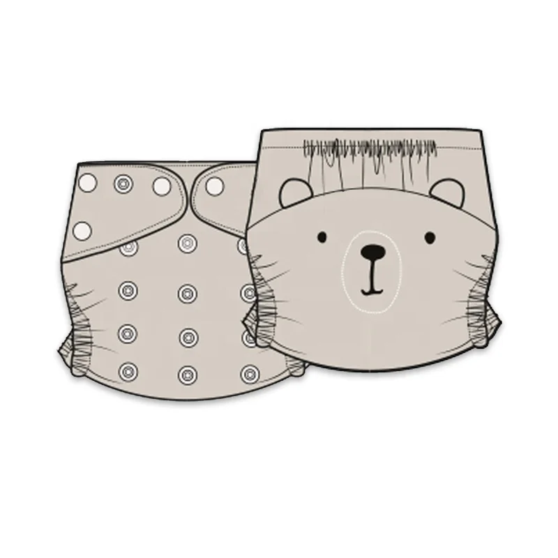 FuAn baby baby product Baby Cloth Diapers Reusable Nappies Washable Nappy Breathable Adjustable