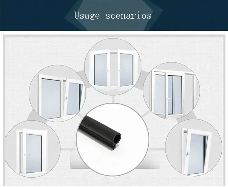 Industrial Style Factory PVC EPDM Silicone rubber seal strip Bar Article for Window Doors & Windows Accessories