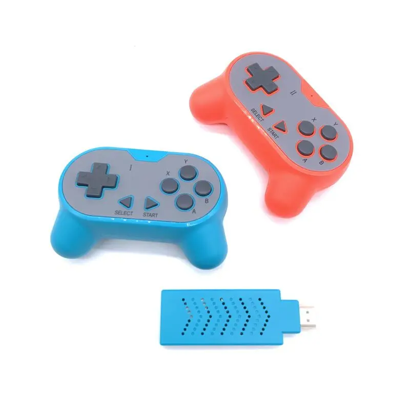 Встроенный 628 классический 8-битный игровой мини консоль двойной геймпад USB беспроводной портативный ТВ