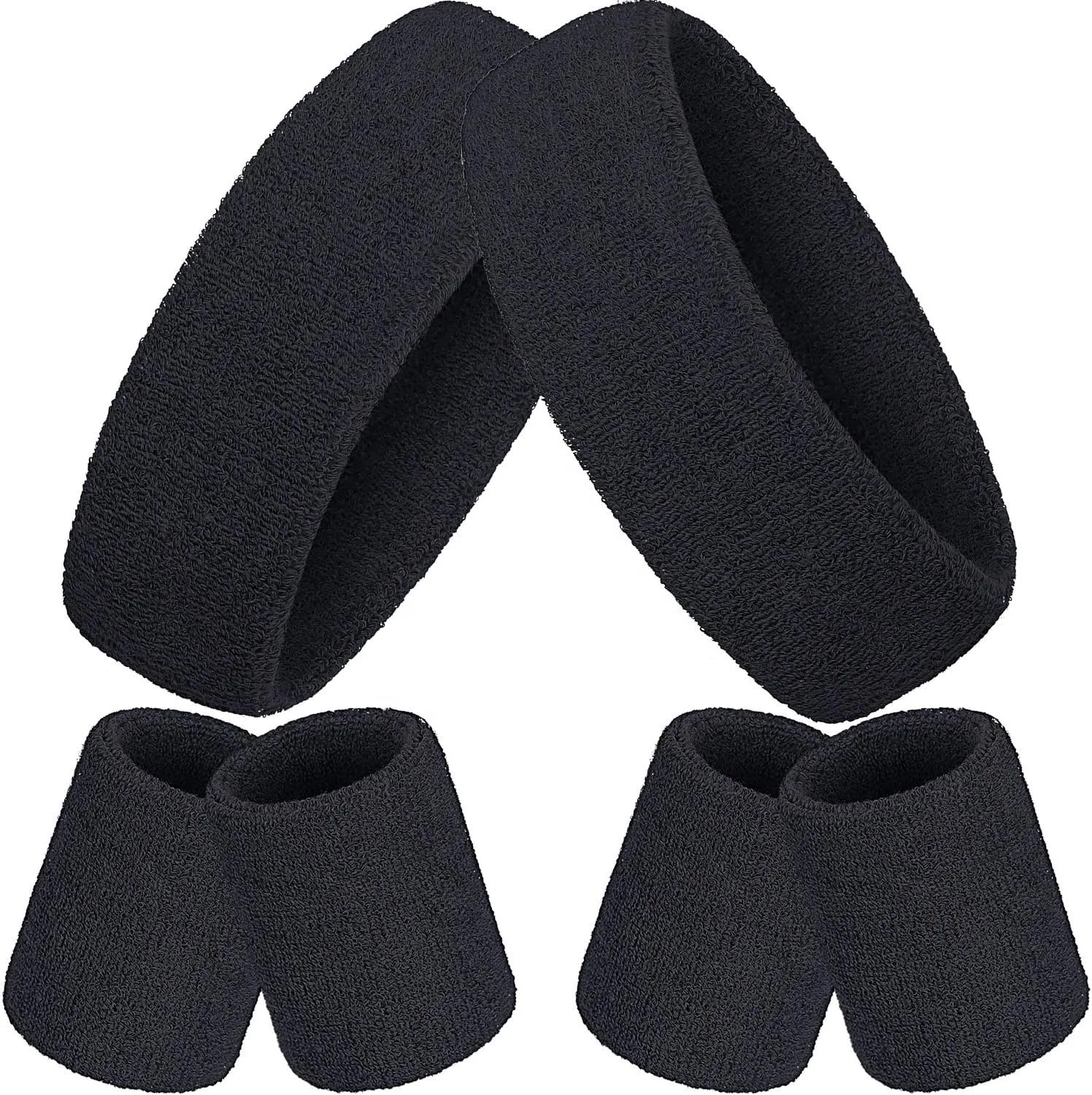 Fitness basketball elastic sweatband custom sweat wristband headband