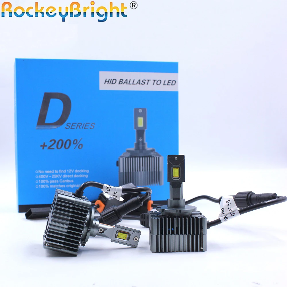ROCKEYBRIGHT M11 автомобильная светодиодная лампа D1S 90 Вт D серии D1S D2S D3S D4S D5S без ошибок 100% Canbus автомобильная светодиодная фара